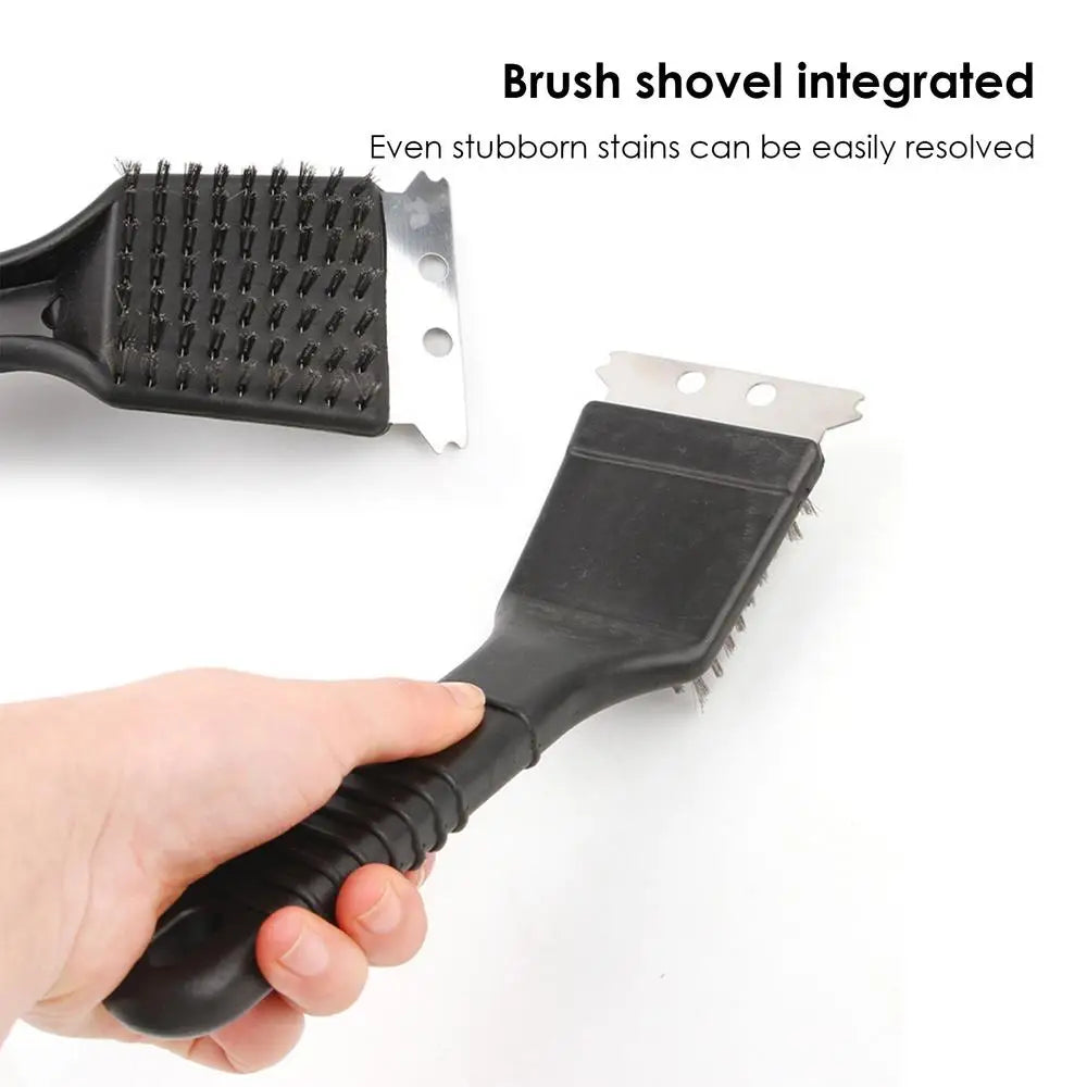 Multifunctional Bird Feeder Cleaner Brush Bird Cage Cleaning Stainless Steel Ergonomics Handle Durable Bird Droppings Cleaning