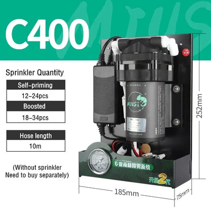 MIUS C Series Reptile Mister Fogger Terrariums Humidifier Rainforest High Pressure Silent Pump Fog Machine Sprayer System