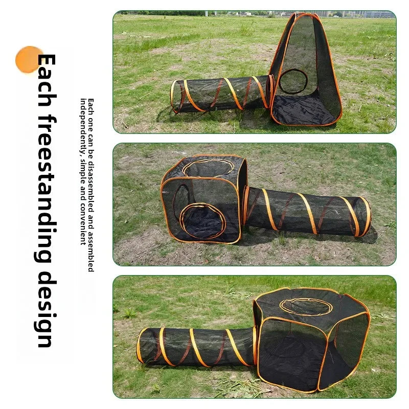 Amazon new outdoor cat with road outdoor dog tent dog game channel pet cage dog cage cat cage pet pass