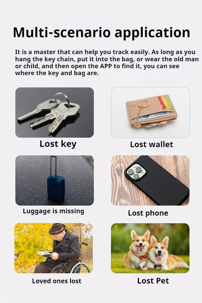 Smart Finder Tracker Key Finder Phone Airtag APP Search With Alarm Real-time Location Children Positioning Pet Locator Tracker