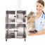 Stainless Steel Pet Cages for Dogs, Cats and Other Animals in Veterinary Hospitals and Clinics Three Sizes To Choose From