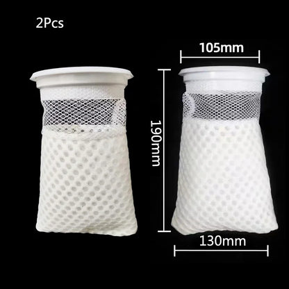 Anti Overflow Aquarium Filter Bag with Frame Washable Reusable Mesh Foam Carpet Sock Bag for Fish Marine Filtration System Hot