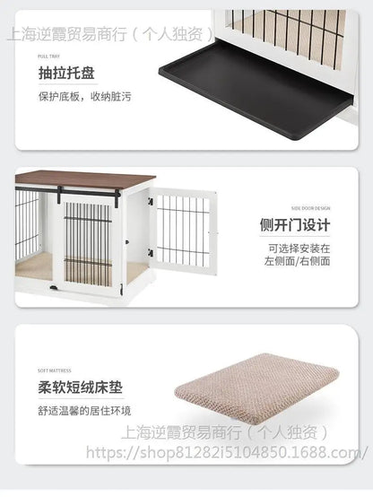 Unipaws sliding door cage high-end furniture wind pet cage medium and large dog house