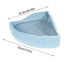 Bunny Corner Toilet Box Corner Bunny Cage Litter Box Triangular Design Potty Accessory For Chinchilla Hedgehog Ferret Hamster