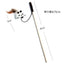 1PC Teaser Feather Toys Kitten Funny Colorful Rod Cat Wand Toys Wood Pet Cat Toys Interactive Stick Pet Cat Supplies