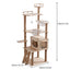 Cat Tree Sisal Rope Cat Tower Cat Scrapers Scratching Post For Cats Toys For Cat Grinding Paws Multi-Level Cat Climbing Frame