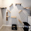Cat Climbing Shelf Wall Mounted Cat Tree Four Step Stair Indoor Wood Scratching Post for Cat Wall Climbing Furniture Cat Hammock