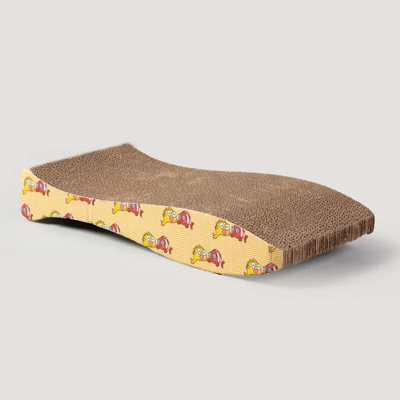 Cat Scratch Board, Cardboard Double-sided Cat Scratch Board Large Wide Corrugated Modern Sofa Bed with Catnip