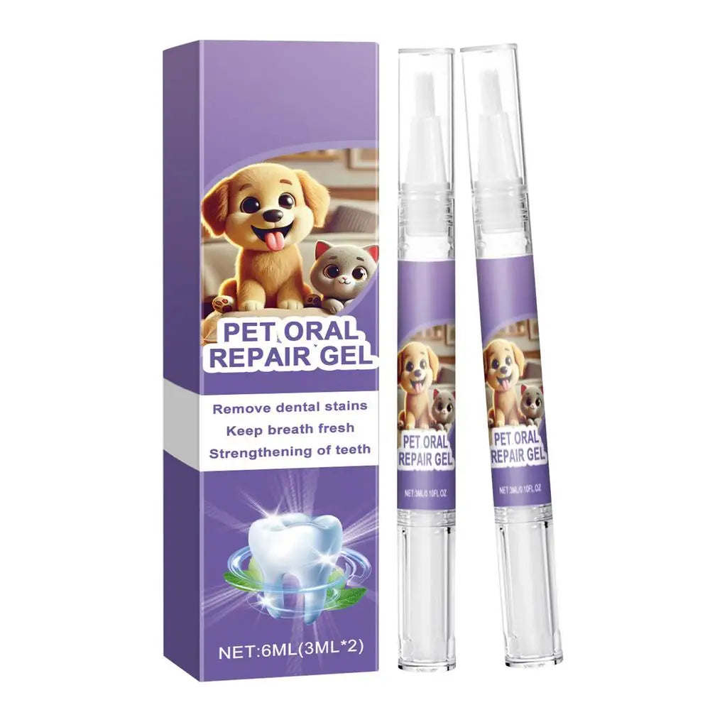 Pet Oral Repair Gel For Dogs Dog Oral Care 2X Care Cleaner Repair Gel Repair Gel Without Brushing For Eliminate Bad Breath