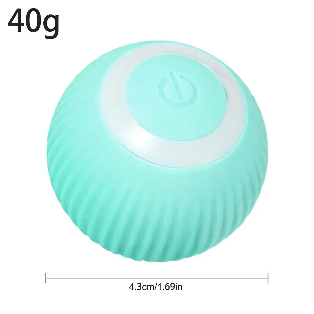 USB Charging Pet Toys Pet Ball Intelligent Avoidance Auto Moving Cat Ball Toy Automatic Rolling Robotic Cat  Kitten Moving Toy