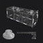 Fish Breeder Box for Aquarium Acrylic Clear Breeder Box with Hook Multifunctional Non Slip Aquarium Incubator with Suction Cup