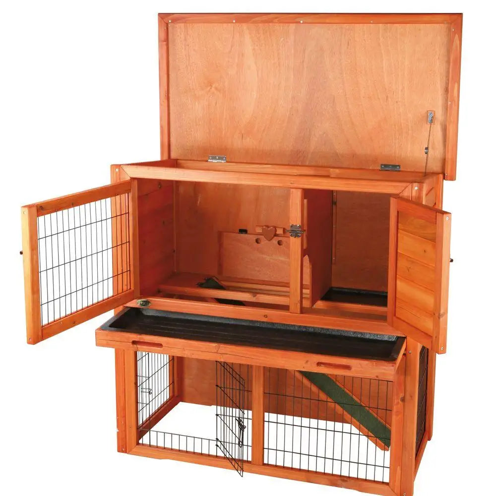 Quality outdoor cheap wood animal cage pet rabbits hutches bunnies wooden rabbit house hutch