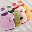 Pet Dog Clothes Warm Fleece Cute Fruit Print Coat Small Medium Cat Shirt Jacket Autumn Puppy Sweater Hoodie Chihuahua Yorkies