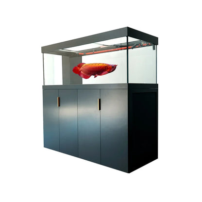 Hot Sale crystal glass aquarium fish tank commercial fish farming tank for home decoration