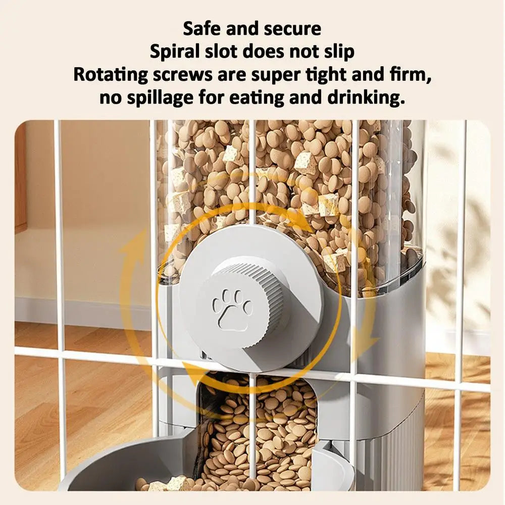 Automatic Cat Feeder Water Dispenser Automatic Cat Dog Feeder Detachable Large Capacity Dog Food Dispenser Pet Supplies