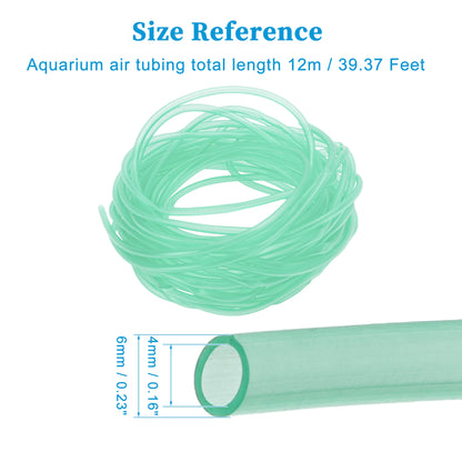 UXCELL 2m 2.5m 12m Aquarium Airline Tubing Standard Aquarium Transparent Hose Pipe 4mm Silicone Tube for Fish Tank Air Pump