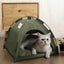 Cat Tent Beds Furnitures Warm Pet Accessories House for Cats Products & Furniture Winter Bed Supplies Cushions Pet Sofa