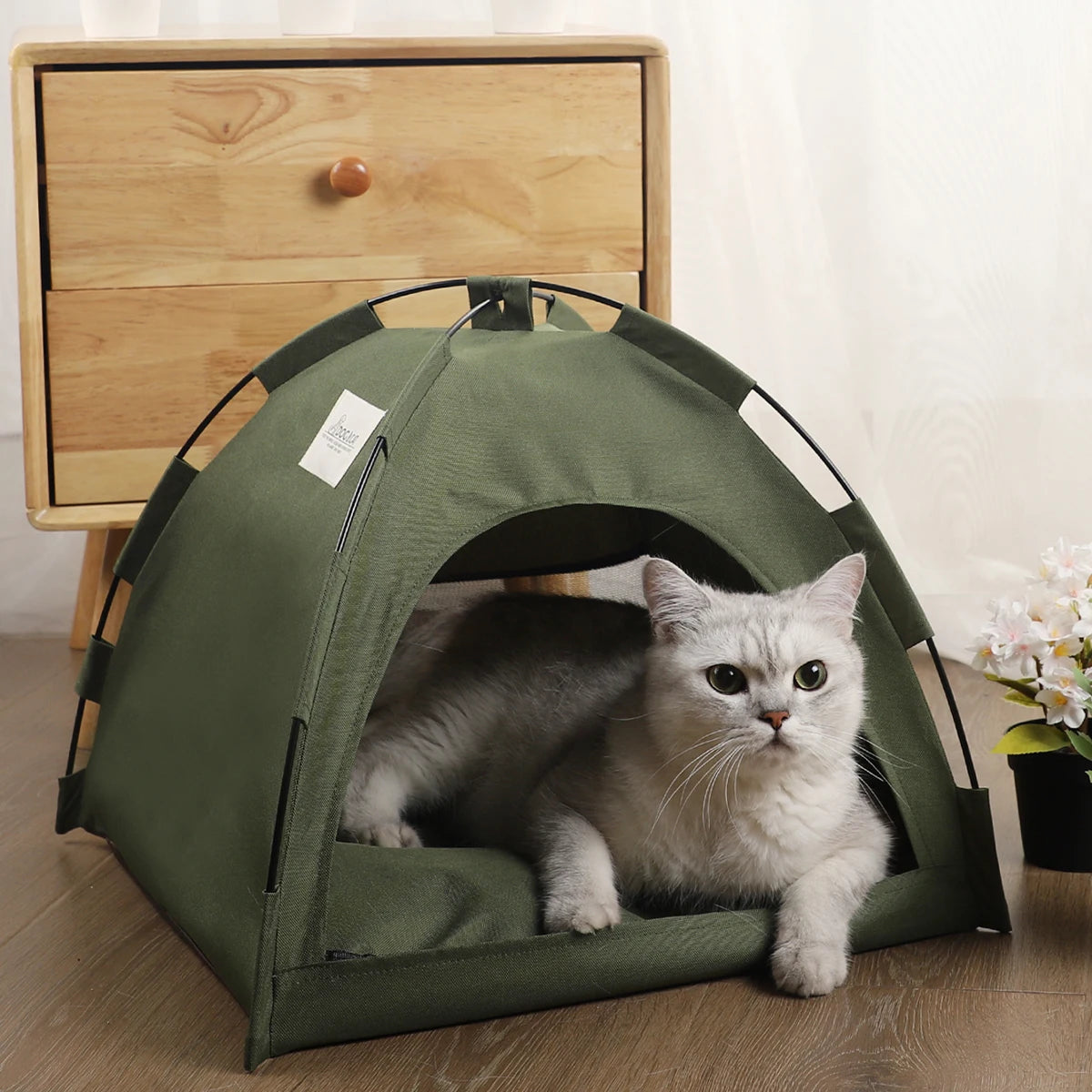 Cat Tent Beds Furnitures Warm Pet Accessories House for Cats Products & Furniture Winter Bed Supplies Cushions Pet Sofa