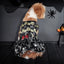 Halloween Dog Dress Pumpkin Pattern Bowknot Funny Skirt Chihuahua Bichon Dog Dresses Festival Puppy Costume Pet Cat Dog Clothes