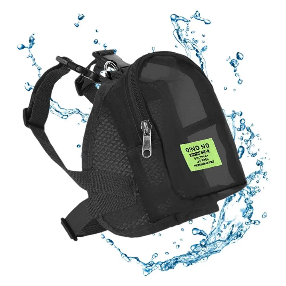 Dog Backpack Mesh Dog Harness Backpack With Adjustable Pet Harness Vest No Pull Dog Saddle Bag Cute Doggie Backpack Carrier Fit