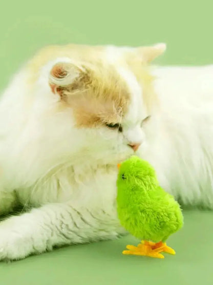 Wind Up jumping Interactive Gifts chicken Funny Pet Teaser Kittens Toys Pet Dog supplies Cats Toys Games Accessories Cat Toy