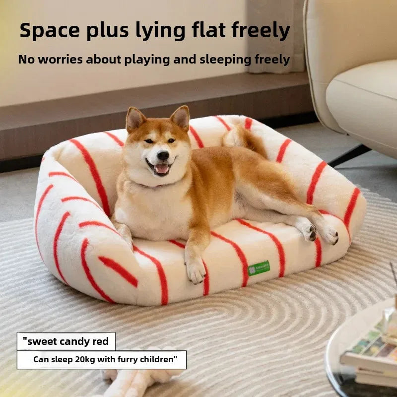 Kennel Pet Sofa Winter Warm Dog Sofa Cat Nest Cat Sofa Large Kennel Bed Removable and Washable
