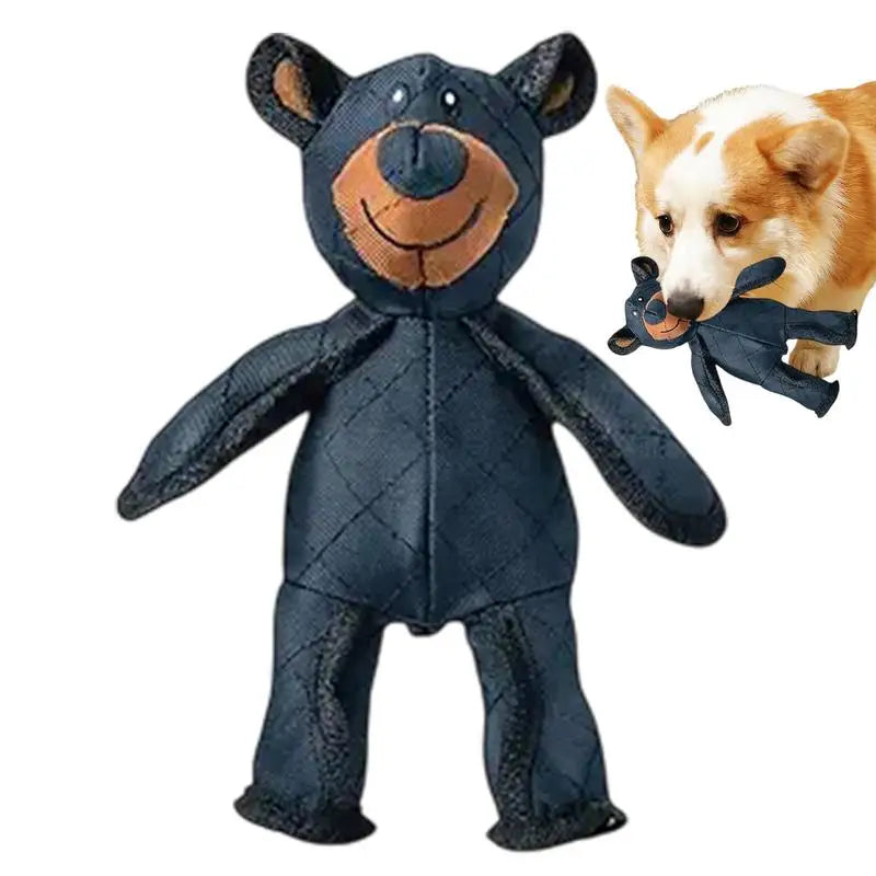 Dog vocal interactive plush toy Plush Squeaky Teething Toy Interactive Dog Toy Cleaning Teeth Anti Bite Abreact Plaything Bear
