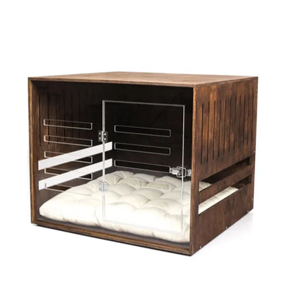 Solid Wood Dog Pet Cages Modern Indoor Customized Wooden Kennel Housefor Large Dogs