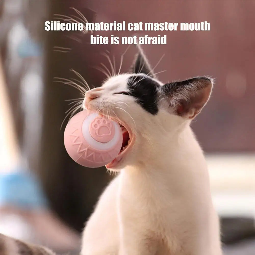 Cat Interactive Ball Intelligent Sensing Rolling Ball Toys Automatic Rolling Magic Ball Toy Rotating Ball Cat Game Accessories