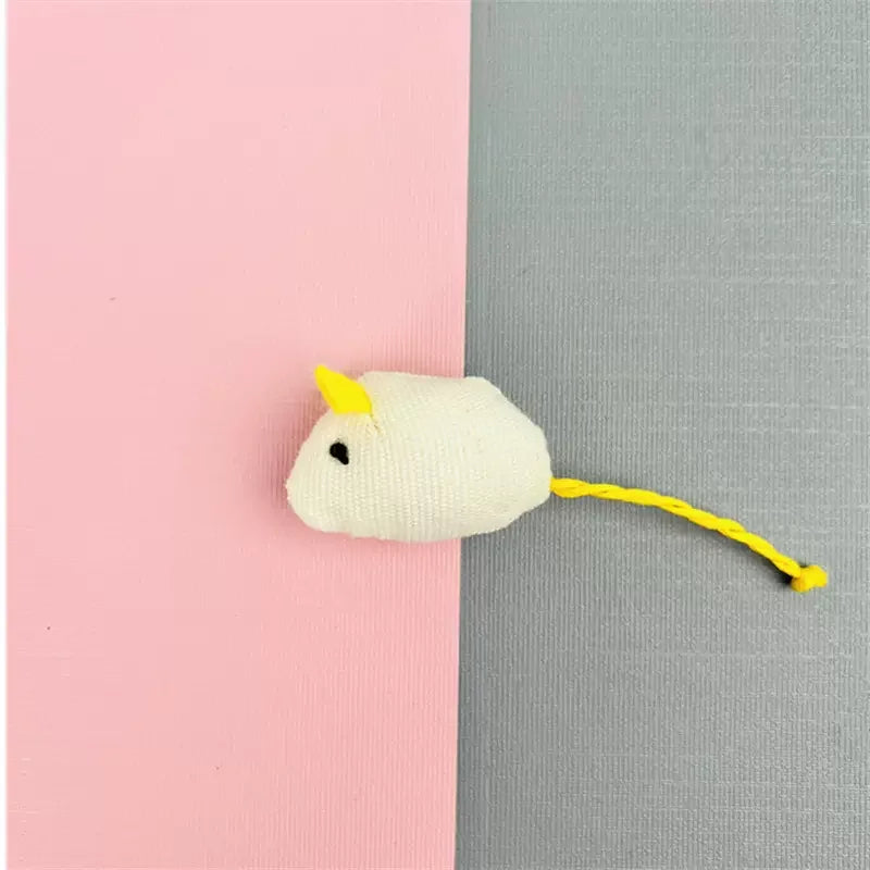 Pet Toy Mice Cats Catnip Toys Interactive Fun Plush Mouse Cat Toy For Kitten Colorful Cute Plush False Mouse Pet Cat Accessories