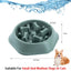 Slow Feeder Dog Bowls Slow Eating Pet Bowls Puzzle Anti-Gulping Interactive Bloat Durable Preventing Choking Healthy Dogs Bowl
