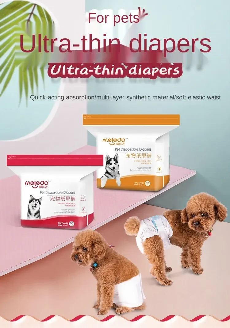 Pet Diapers, Puppies' Menstrual Diapers, Male Dogs, Female Dogs, Physiological Pants