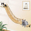 Cat Climbing Shelf  Wall Mounted Furniture Cat Bridge and House Wooden Pet Shelves Tree Tower For Sleeping Climbing Cat Perch