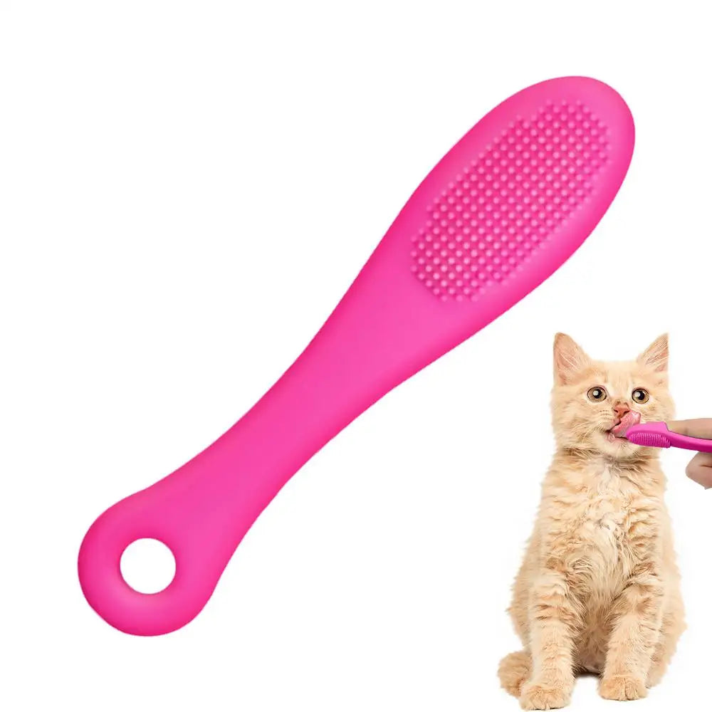 Cat Chin Brush Soft Chin Scrubber Soft Silicone Grooming Chin Scrubber Non-Slip Multifunctional Finger Pet Supplies
