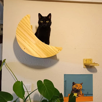 1Pc Cat Wall Mounted Bridge & Scratching Post & Cat Hammock Cat Nest Cat Sisal Stairway Ladder for Kittens Pet Indoor Furniture