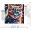 Huacan DIY Diamond Painting Animal Full Round Square Diamond Mosaic Cat Fantasy Art Home Decor Handmade Gift