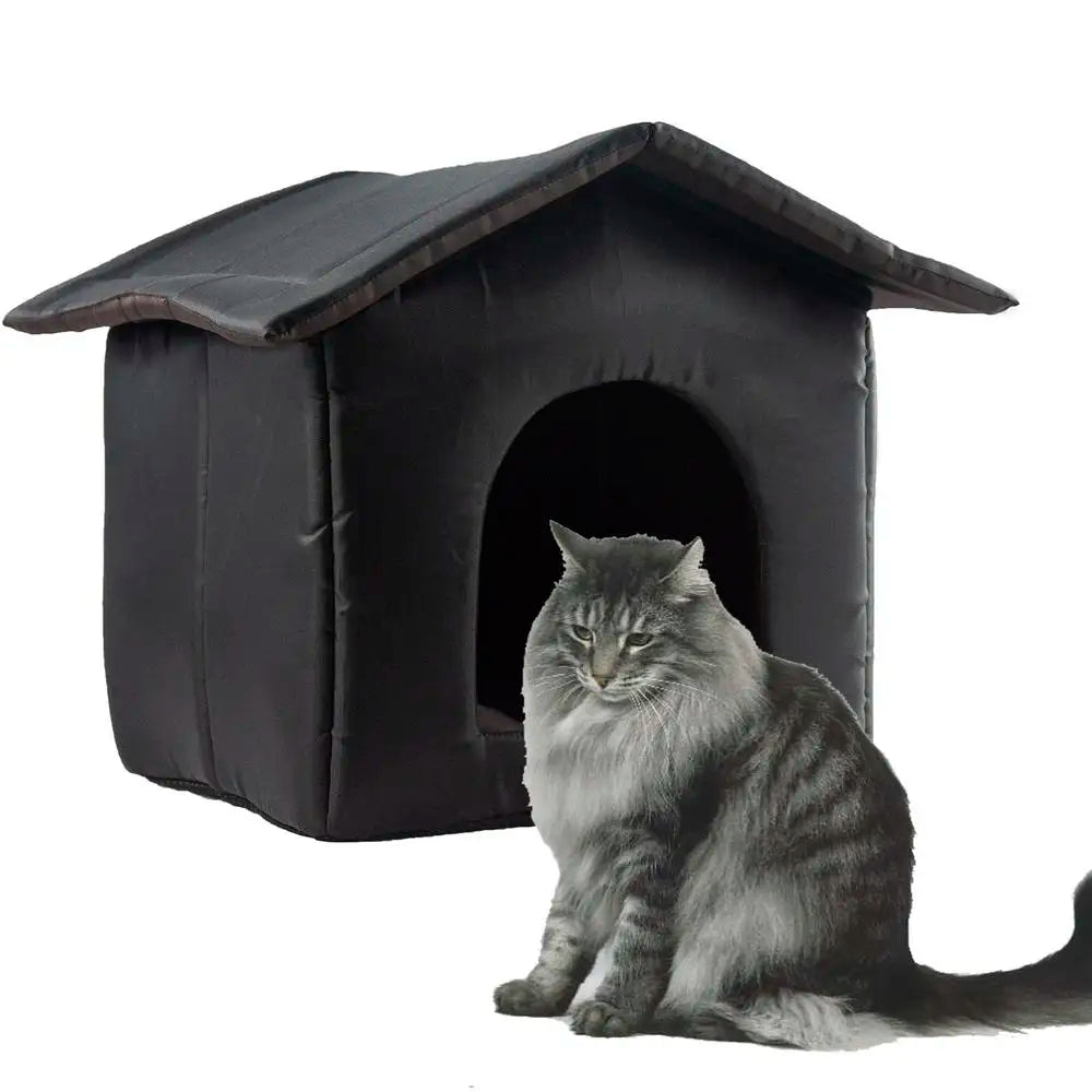 Winter Warm Waterproof Outdoor Pet House Cat Nest Thickened Cat Nest Tent Portable Travel Nest For Kitten Puppy Pets Supplies