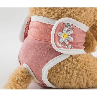 Washable Dog Diapers Pet Physiological Pant Puppy Women's Shorts Underwear Female Dog Diaper Panties Pet Cat Dog Clothes 2024
