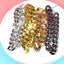 Gold Pet Cat Dog Collar Adjustable Light Plastic Small Dog Cuban Link Collar for Bulldog Puppy Necklace Pet Apparel Accessories
