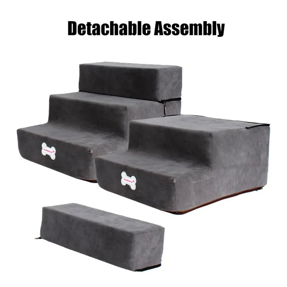 Pet Stairs 3 Steps Stairs for Small Dog Cat Pet Anti-slip Removable Dogs Bed Stairs Extra Wide Non-Slip Steps Pet Supplies