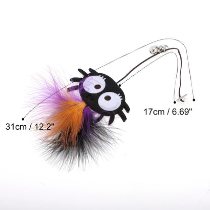 UXCELL 1 Pc Fashion Funny Cat Playing Rod Portable Spider Moon Halloween Toys Cat Playing Rod for Indoor