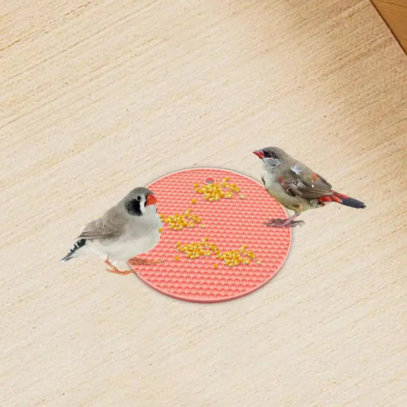 Bird Enrichment Toys Slow Feeding Pet Parakeets Mat Pet Parrot Food Slow Eating Mat For African Grey Parrots Conures And Budgies