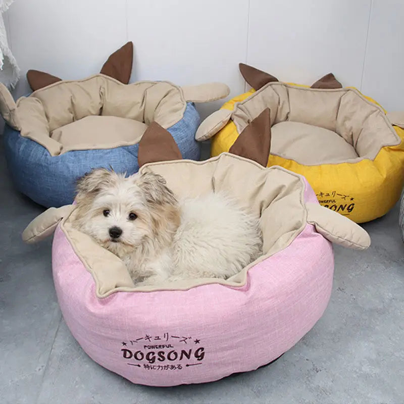 nk0 rabbit ear kennel keeps warm in winter removable and washable teddy cat litter pet dog supplies thermal supplies pet litter