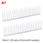 25/50cm Stainless Steel Bird Thorn Garden Orchard Fence Spikes Catcher Repeller Anti-Theft Pigeon Nails Plastic Base