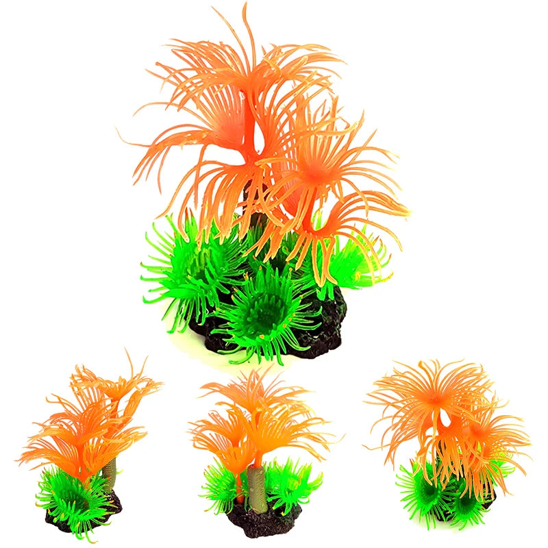 Artificial Underwater Coral  Aquarium Fish Tank Simulation Decoration Aquarium Backgrounds Plants Water Grass Accessories Home