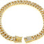 Luxury Gold Dog Chain Collar Cuban Chain Link Choke Collar for Small Medium Large Dogs, Pet Necklace Jewelry Crystal Accessories