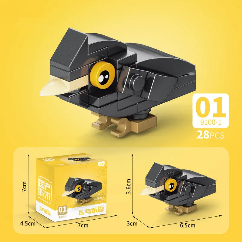 Insect World Animals Scorpion Mantis Ants Spider Birds Marine Animal Building Blocks Toys Desktop Ornaments Bricks Kids Gift