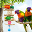 Bird Chew Toys Parrot Teething Toy Cuttlefish Bone Chewing Toys Braided Carrots Molar Stone Cultivate Foraging Instincts Molar
