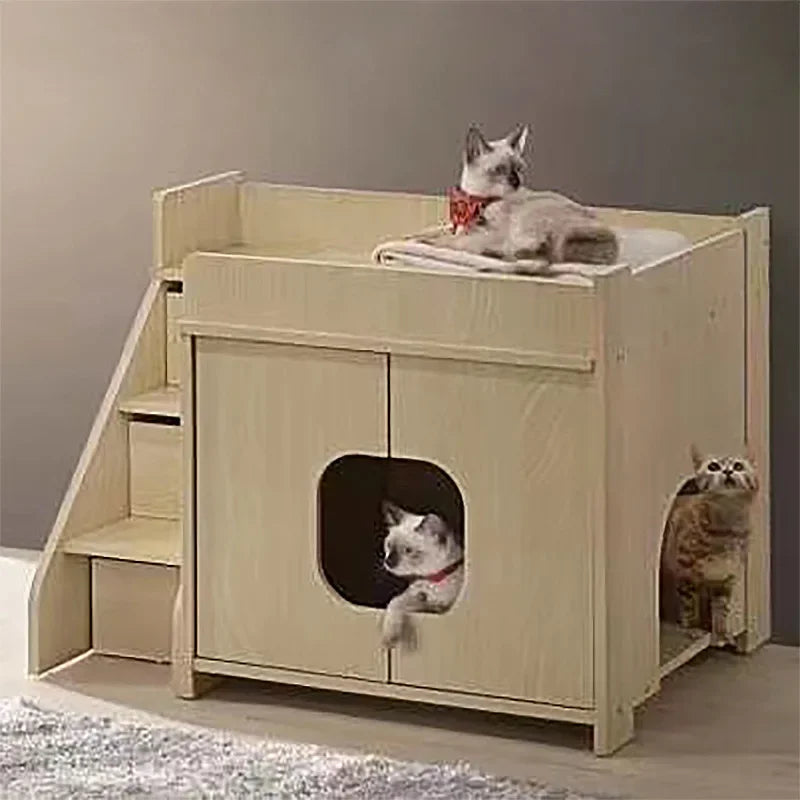 Kennel Four Seasons Universal Wooden Dog House  Dog Villa Internet celebrity Pet House Cat Dog Universal Wooden House