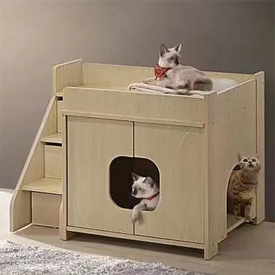 Kennel Four Seasons Universal Wooden Dog House  Dog Villa Internet celebrity Pet House Cat Dog Universal Wooden House